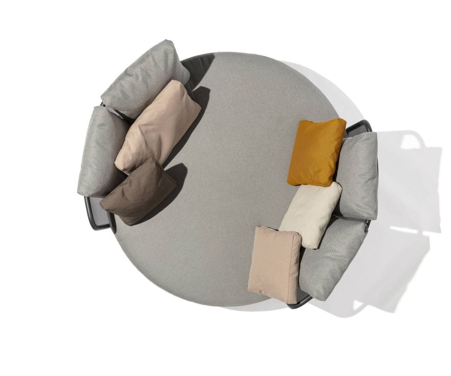Baza Round Design Daybed from Todus adjustable armrests