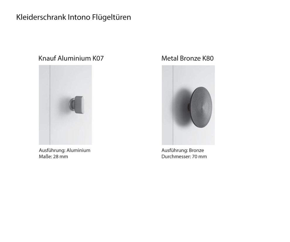 Design Novamobili Intono wardrobe with handle options