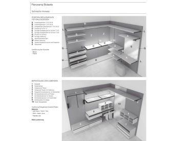 Livitalia Panorama dressing room design system accessories