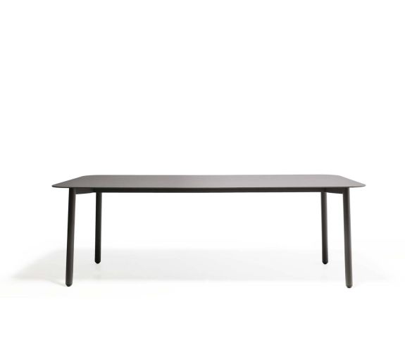 Exclusive Todus Starling design garden table with powder-coated stainless steel frame