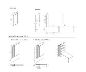 Clei Wally folding table wall kitchen