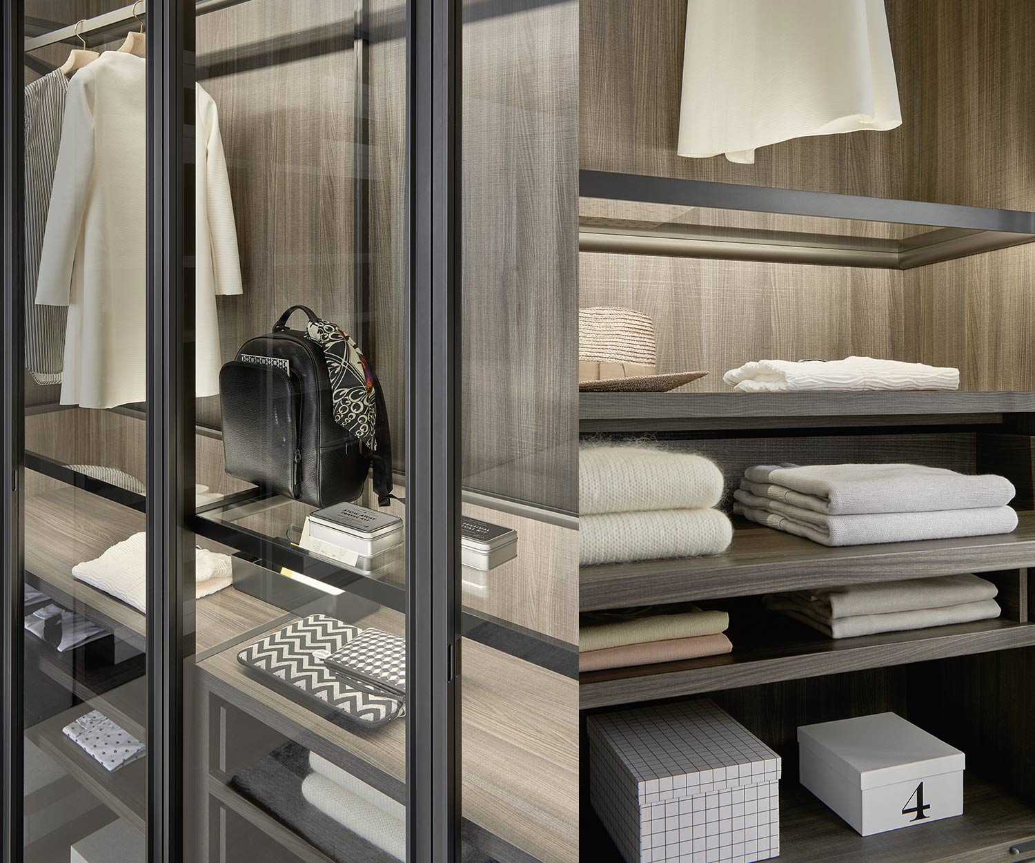 High-quality Livitalia Bellavista Design dressing room system 
