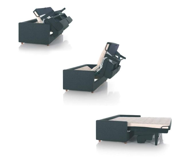Pol74 Lario Prestige sofa bed folding mechanism