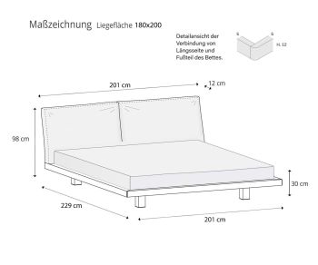 Novamobili Bed Nido Dimensions Sizes Sizes Dimensions Sketch Dimensions 180