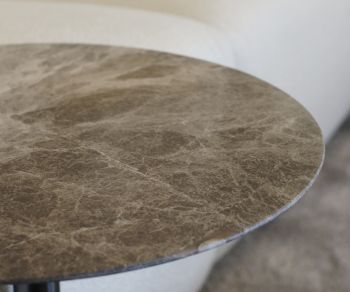 Perfetto marble brown coffee table Break by Marelli