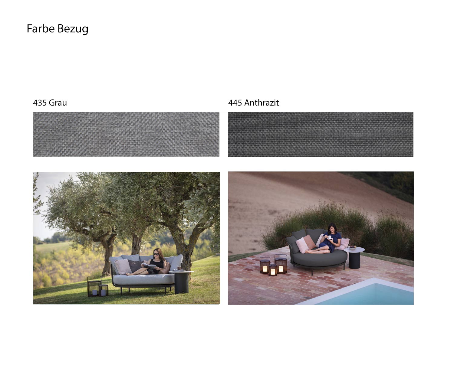 Todus Baza Round Cover colour Grey Light grey Dark grey Anthracite
