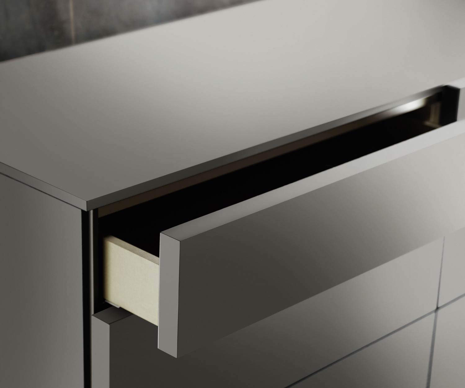 High-quality Livitalia Chest of drawers Valeo Detail open drawer