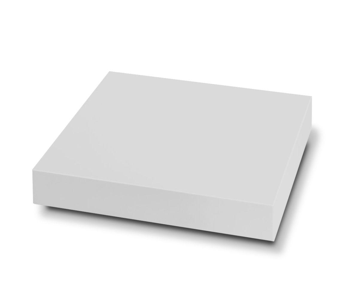 Novamobili Design coffee table shade matt white 90x90 height 20 cm
