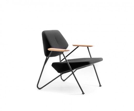 Exclusive Prostoria Polygon design armchair in black