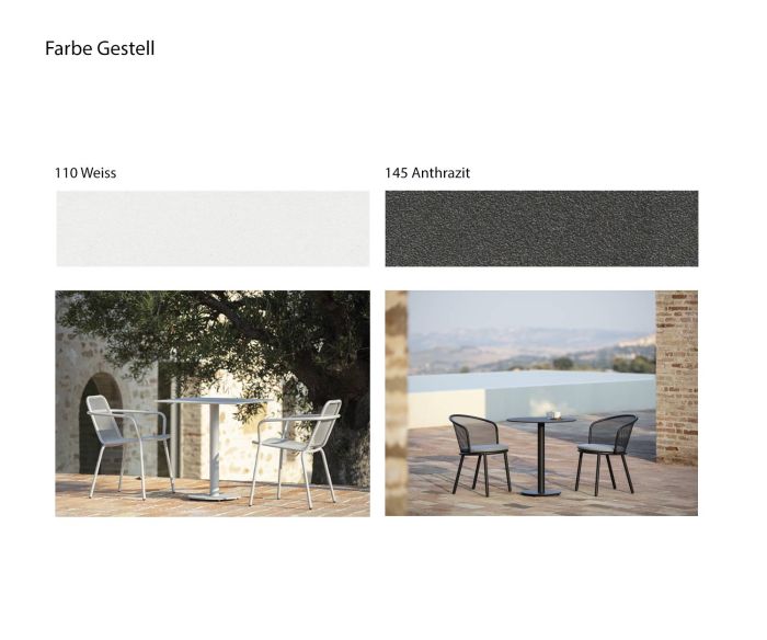 Branta bar table Frame colours white anthracite dark grey