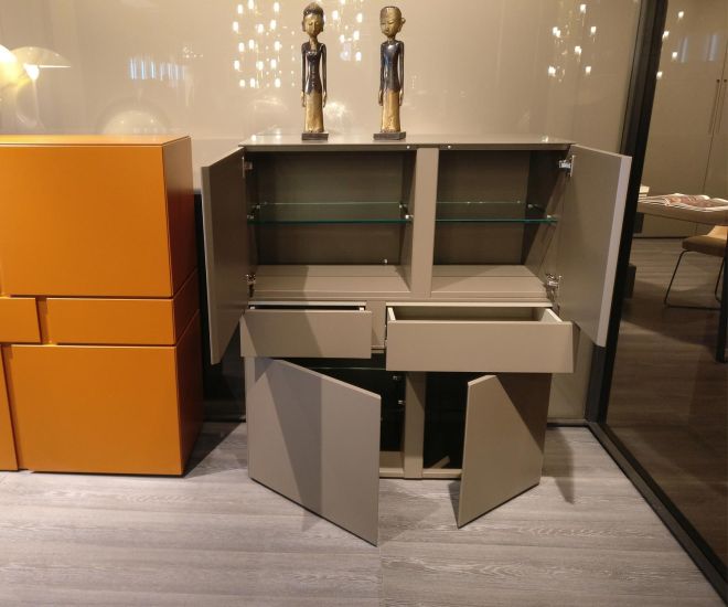 High-quality Livitalia Abaco Design highboard interior with open units