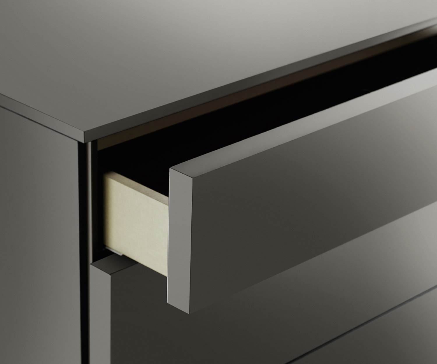 High-quality Livitalia Chest of drawers Valeo detail open drawer handle notch