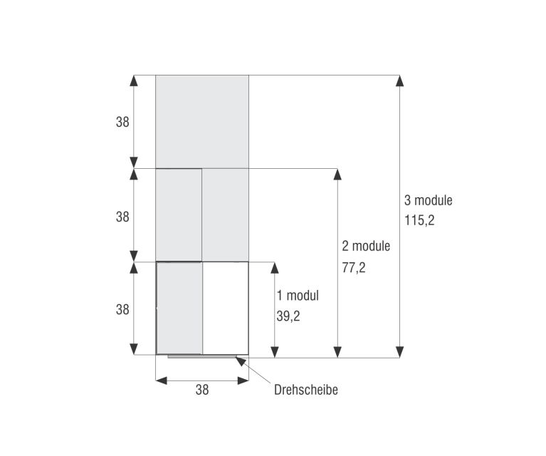 Novamobili Standing shelf Freebook Dimensions Sketch Dimensions Sizes