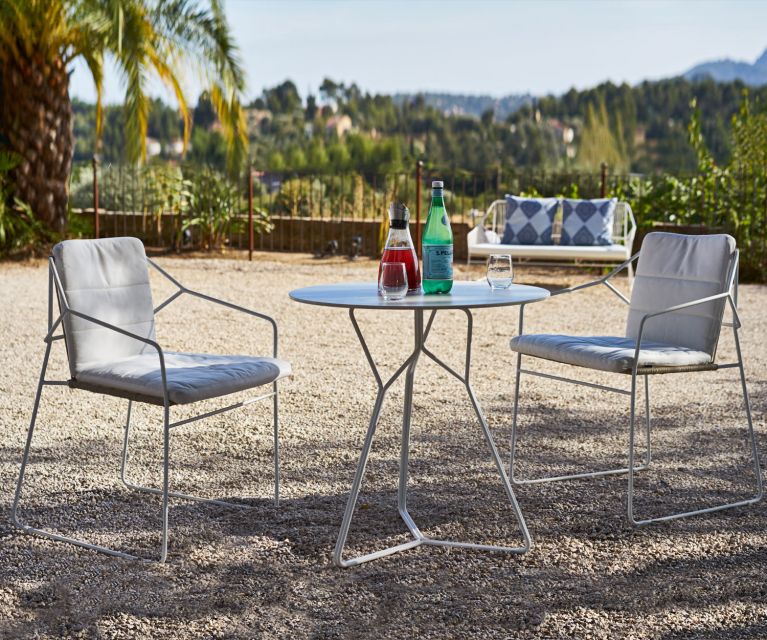 Oasiq ® Sandur Edelstahl Schnur Gartenmöbel mit Polsterung