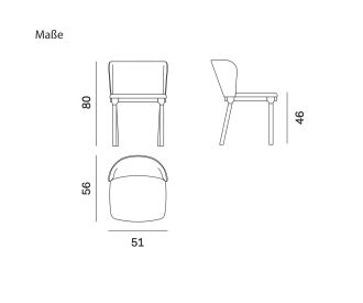 Novamobili Navy chair sketch