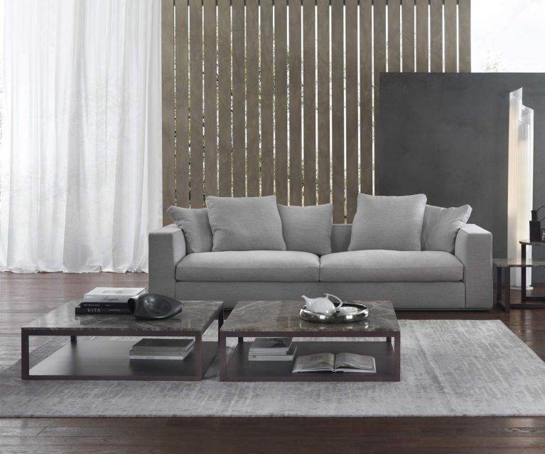 High-quality Marelli Stone Design coffee table with brown table top in Perfetto marble