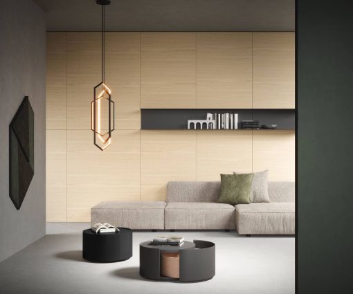 Dark grey Novamobili Allout side table in the living room