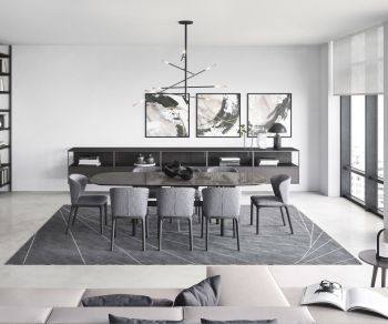 Grey Novamobili Navy solid wood chair in the dining room